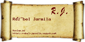 Rábel Jarmila névjegykártya